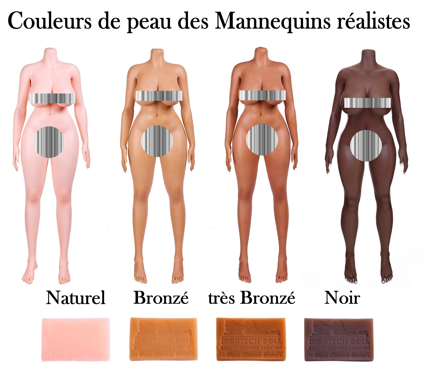 couleur peau mannequin realiste